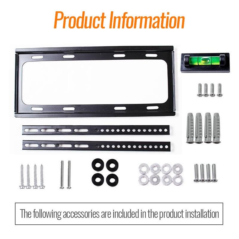 Universal TV Wall Mount Bracket for Most 26-55 Inch LED Plasma TV Mount Up To VESA 400x400mm and 110 LBS Loading Capacity