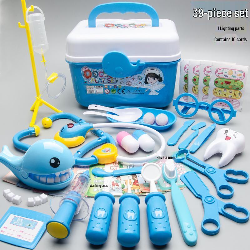 Children s Medical Role-Play Doctor Toy Set with Stethoscope and Storage Box