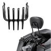 Motorcycle Detachable Sleek Luggage Rack Mounting For Touring Models Luggage Rack Motorcycle Accessories Black Plastic