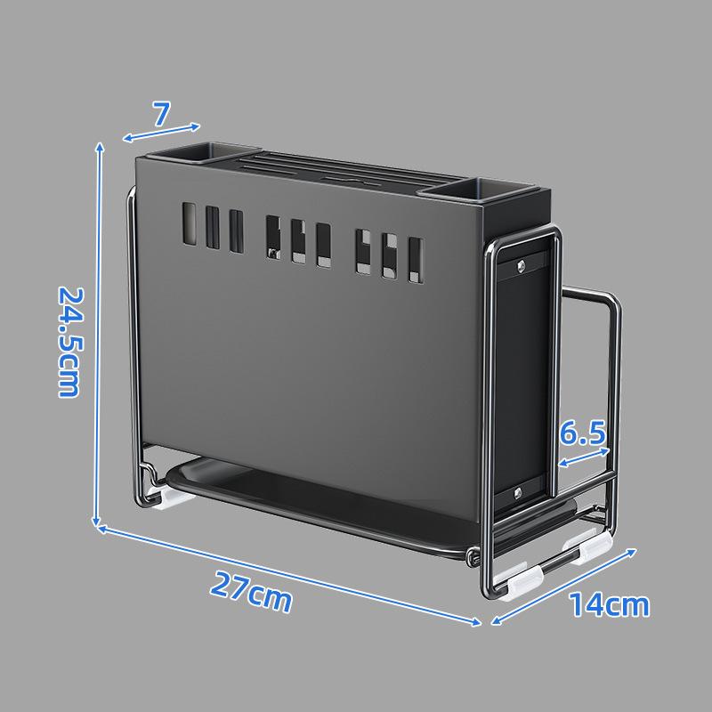 Multifunctional Rust Resistant Space-Saving Kitchen Accessories Organizer Utensil Drying Rack Metal Storage Drainboard Holder 1 Layer