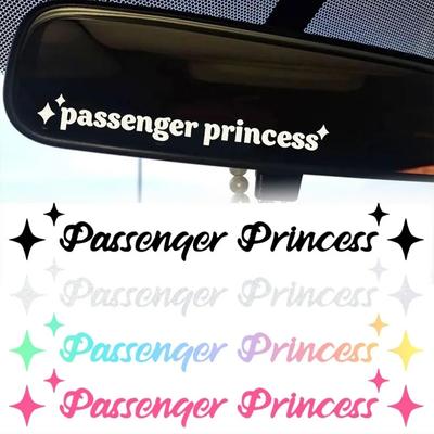 Passenger Princess Car Sticker Waterproof Drive Safe Tips Styling Stickers Decoration Car Body Creative Decals Decor Accessories