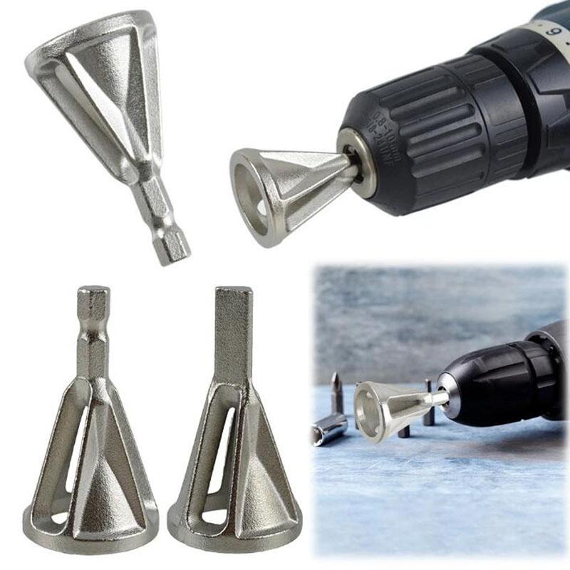 Deburring External Chamfer Tool Gr12mo Triangle/Hexagonal Metal Shank Drill Bit Remove Burr Power Tool Accessories