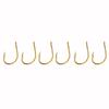 500Pcs High carbon Steel Black fishhook Saltwater Fishing Hook Tackle Accessories (Gold)