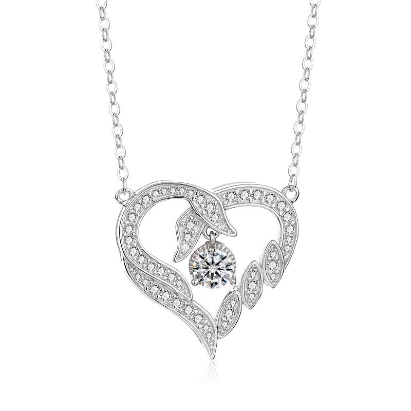 

Серебряное ожерелье S925 Love Swan с подвеской в виде гуся и капли воды, вечная любовь, цепочка на ключицу в форме сердца с белым лебедем