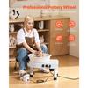SucceBuy Pottery Wheel Ceramic Wheel Forming Machine Speed Adjustable Foot Pedal Adjustable Lift Leg Detachable Basin for Craft