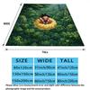 Goku Printed Flannel Blanket, soft throw for bedroom sofa, washable, Christmas present, great gift.