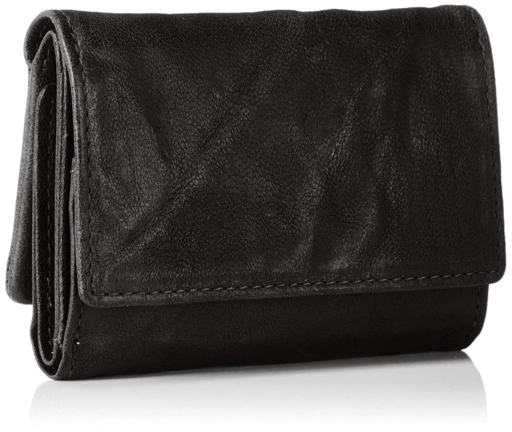 Takeo Kikuchi Oyster Black Tri-fold Wallet,