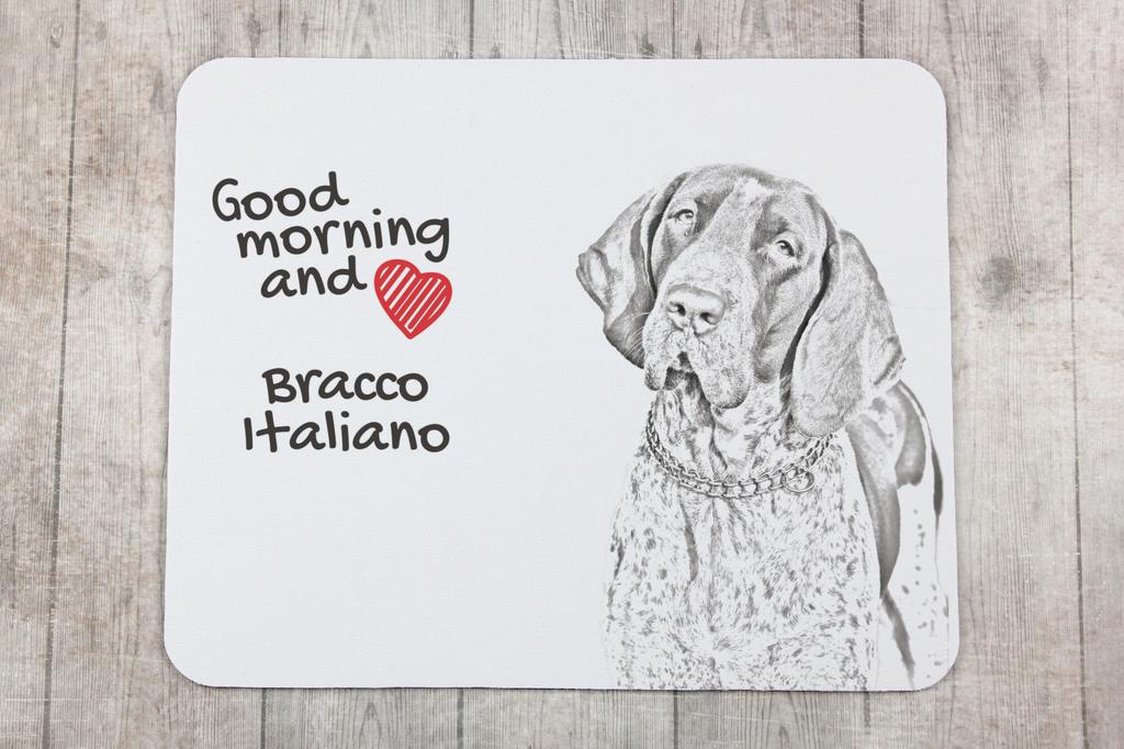 Italian Pointing Dog, Bracco Italiano – Mouse pad with print, personalized dog-themed mouse pad | Art-Dog