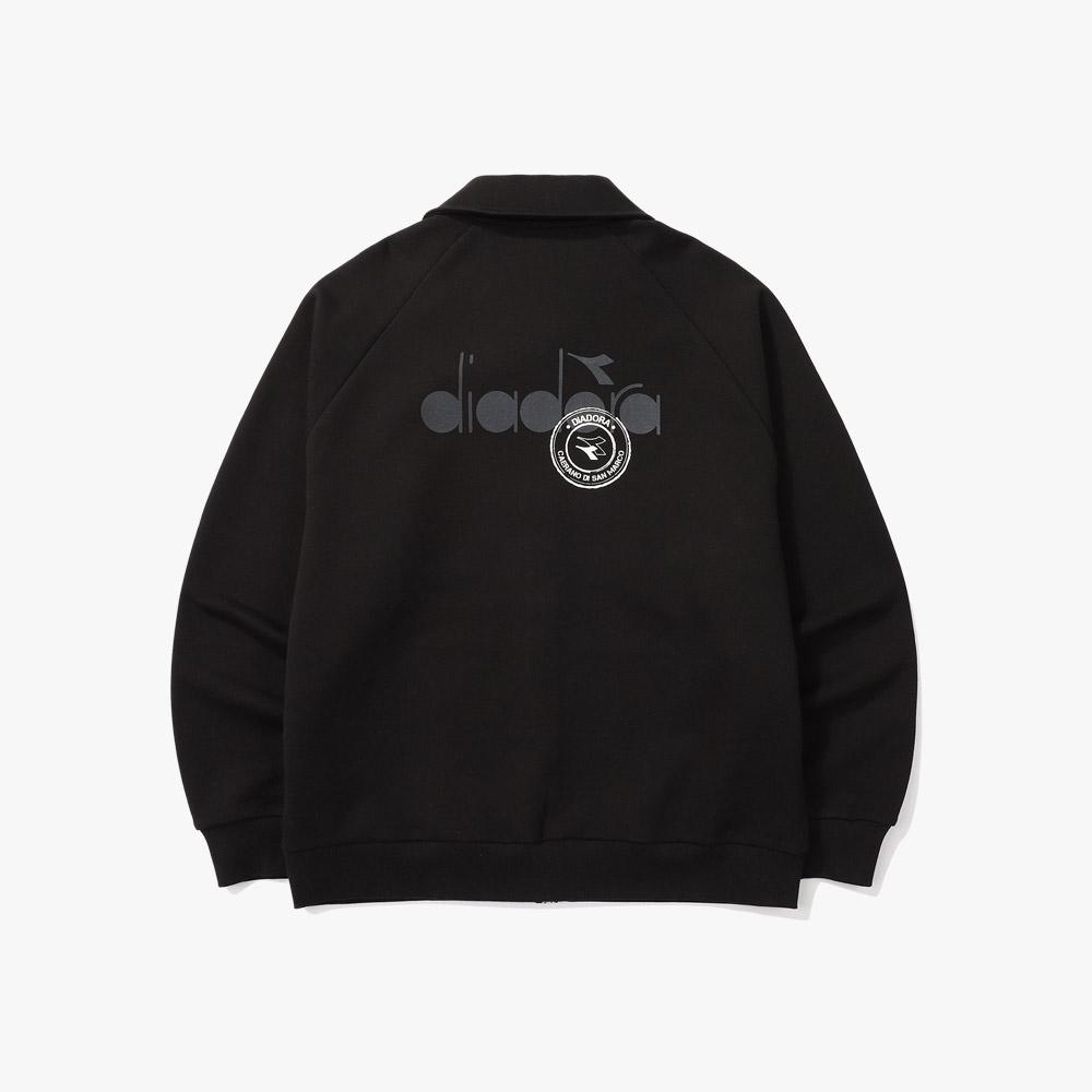 Diadora Comfy Sweat Zip-Up Jacket Black