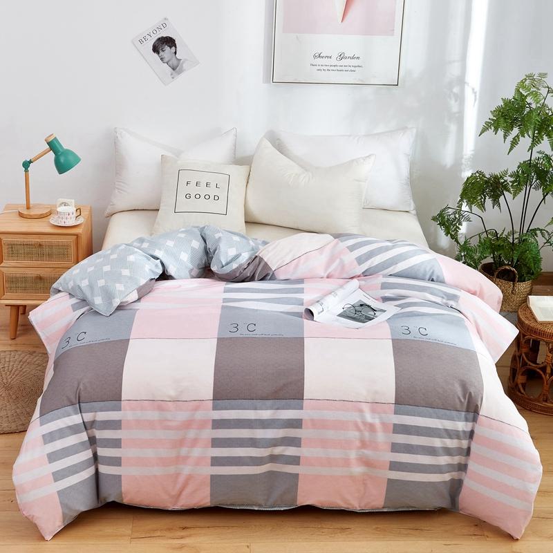 Abstract Stripes Waves Duvet Cover Geometric Pattern Queen Size Bedding 100% Cotton Quilt Cover with Zipper for Kids Adults