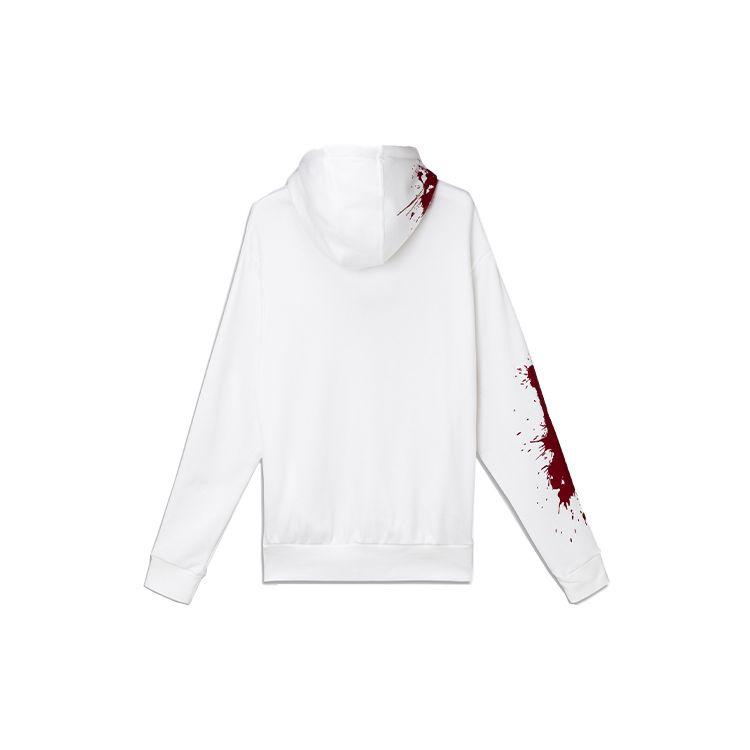 Adidas Originals Trefoil Halloween Limited Edition Logo Print Hoodie Men Tops White GV0922