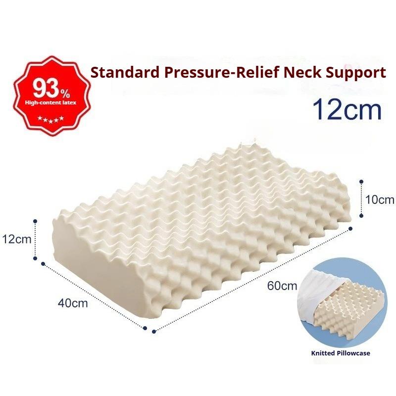Natural Latex Pillow Orthopedic Cervical Support for Adults Sleeping Aid Pillow Core Healthy Birthday Gift & Home Essential