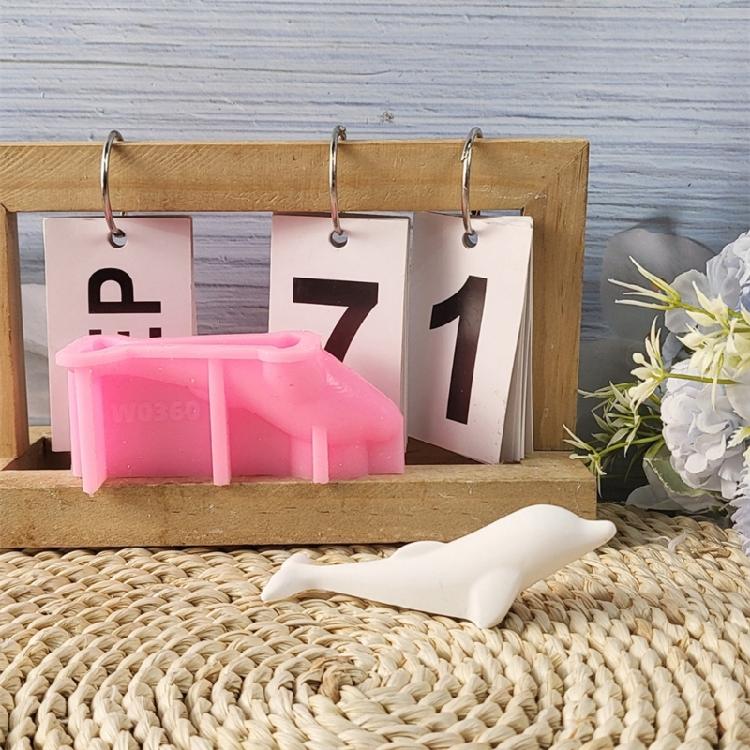 Multipurpose Sturdy Silicone Mould for Dolphin Candle Accessory Portable for Artistics and Craft Supplies Lovers