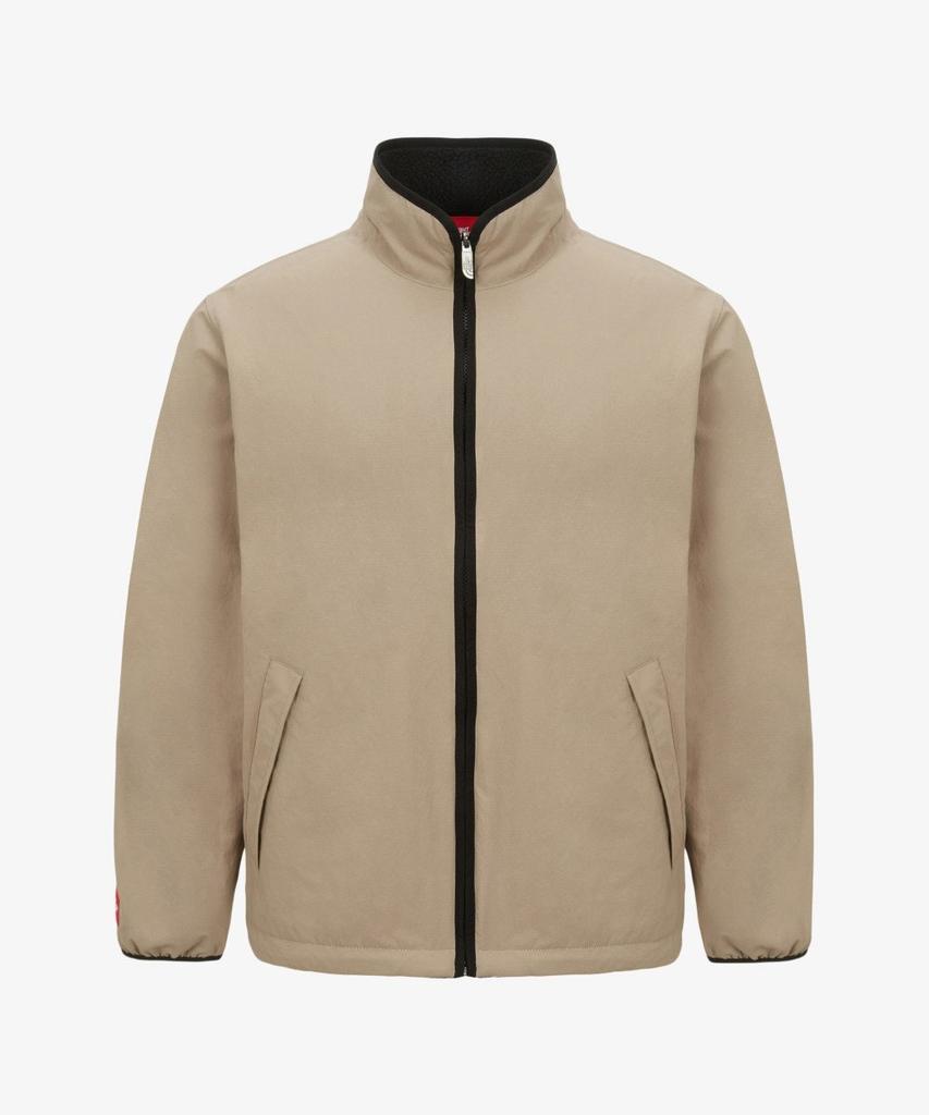 The North Face Nj4Fs29A Men'S Tnf Red Box Reversible Fleece Jacket Light_Beige