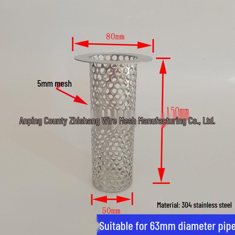 Filtro per Scarico Capelli Anti-Intasamento in Acciaio Inossidabile e Copertura a Rete Anti-Insetti per Lavandini del Bagno.