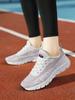 Running Shoes Large Size Women's Shoes Summer New Lightweight Breathable Sports Shoes Shock-absorbing Soft-soled Fly-woven Mesh Running Shoes