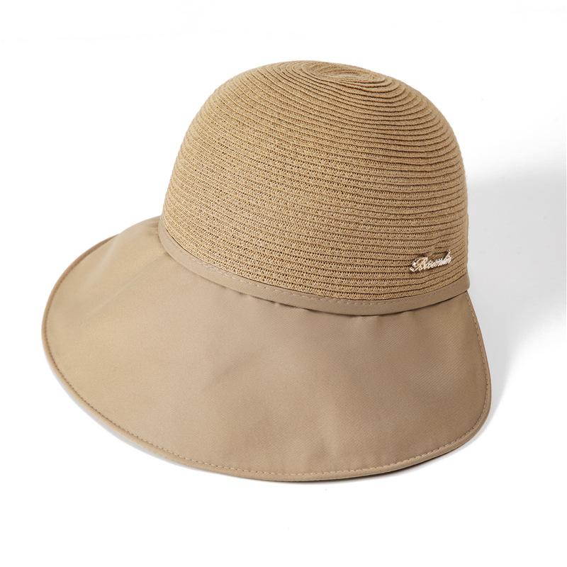 Hat Female Summer Cap Summer Sun Protection Sun Hat Foreign Style Sun Hat Cold Hat Straw Hat