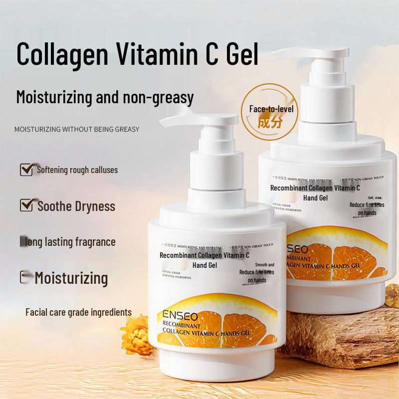 ENSEO Collagen & Vitamin C Hand Gel 300g - Moisturizing, Anti-Wrinkle, Firming Hand Cream Essence
