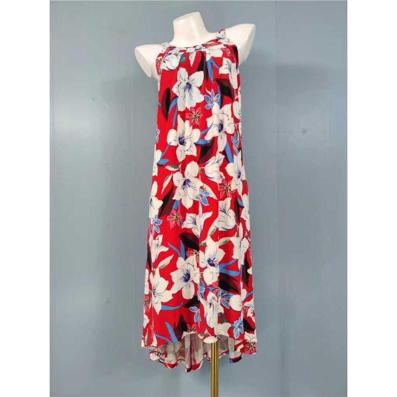 Export Single Summer New Comfort Exquisite Printing a Words Sleeveless Versatile Loose Personality Retro Easy Matching Dress