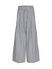 PADO SEOUL String Double-Pleated Wide Pants Gray Stripe