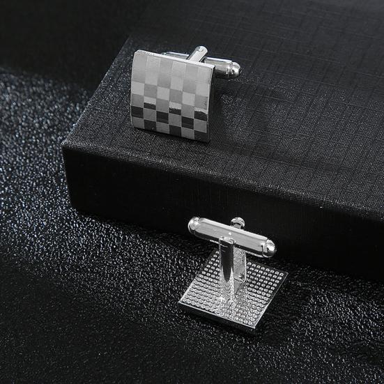 1 Men Wear Cufflinks Drum Shape Pair Banquet Attire Accessories