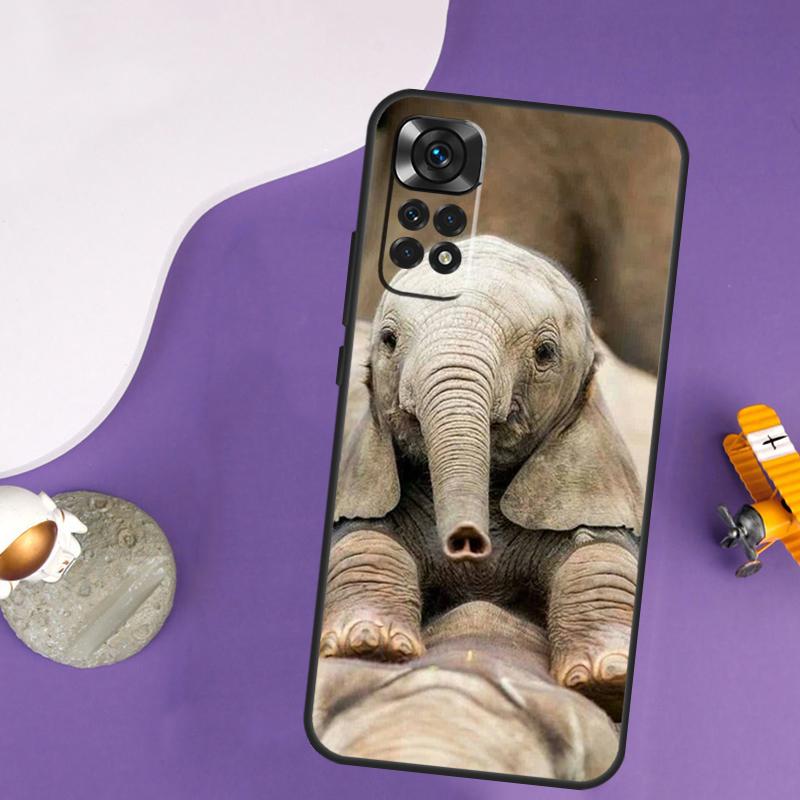 Elephant Animal Case For Xiaomi Redmi Note 13 14 Pro 12 9 10 11 Pro 10S 11S 12S Redmi 14C 13C 10C 12C Cover