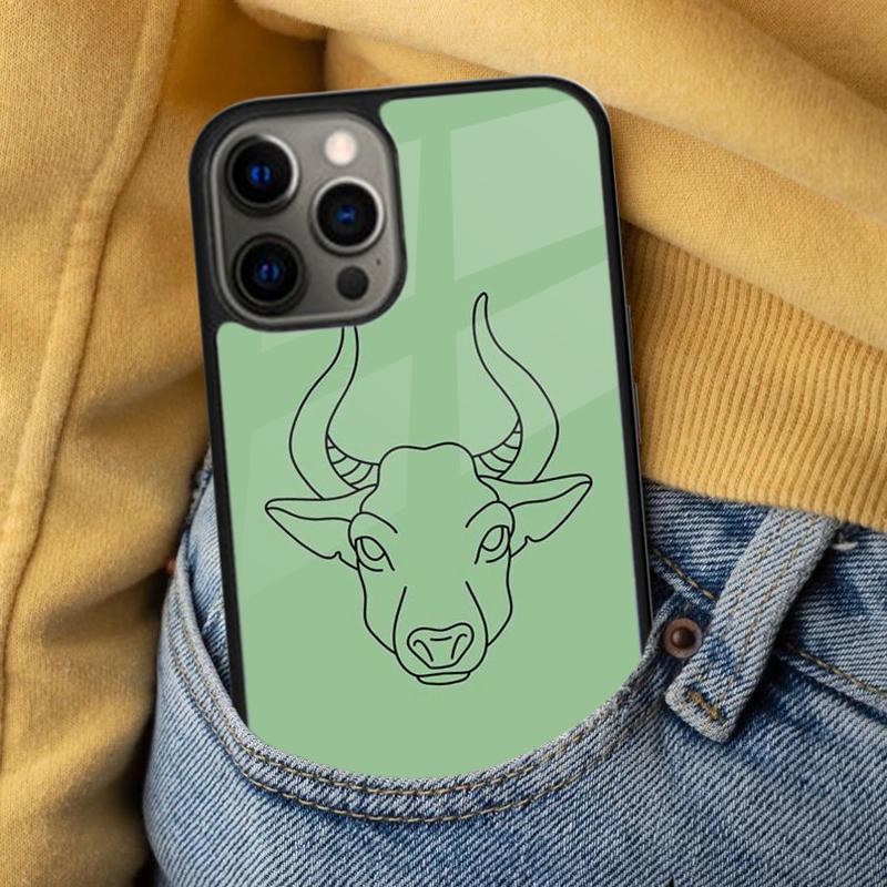 Taurus bull Soft Phone Case for iPhone 17 Air 16e Pro max 15 Pro 13 14 Plus 11 12 MagSafe Magnetic Coque
