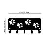 1pc Walking Paws Key Rack Hanger & Dog Leash Organizer - 9 Inch/6 Inch Metal Wall Art for Wall Hanging and Hooks