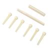 Acoustic Guitar Bridge Set Nut Saddle String Pins Plastic Instrument Accessories for Playing