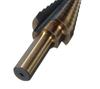 5-Piece Black & Yellow Pagoda Drill Bit Set with Triangular Handle and Straight Groove