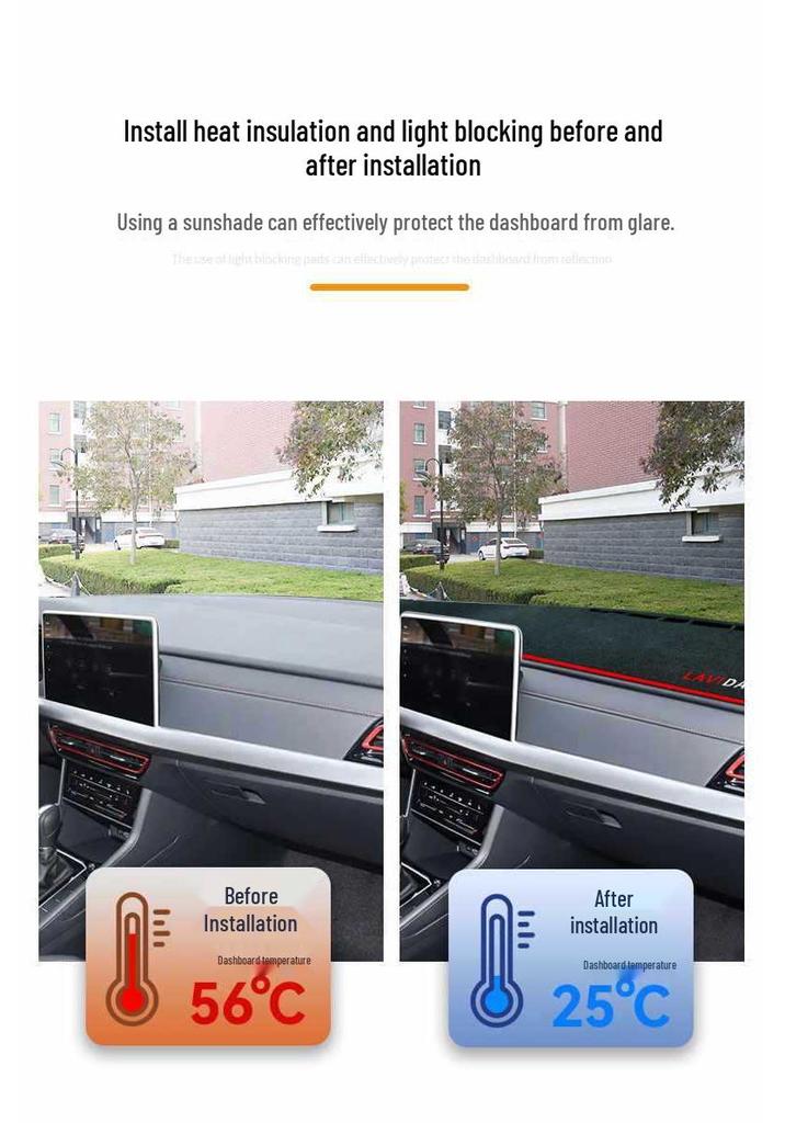 Volkswagen Lavida Dashboard Sunshade Pad - Light Blocking for New Sharp Edition 24 Voyage