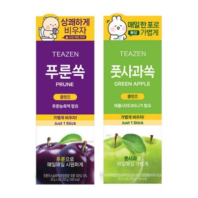 Teazen Suco de Ameixa com Extrato de Ameixa e Vinagre de Maçã Verde com Extrato de Maçã 50g (2 opções)