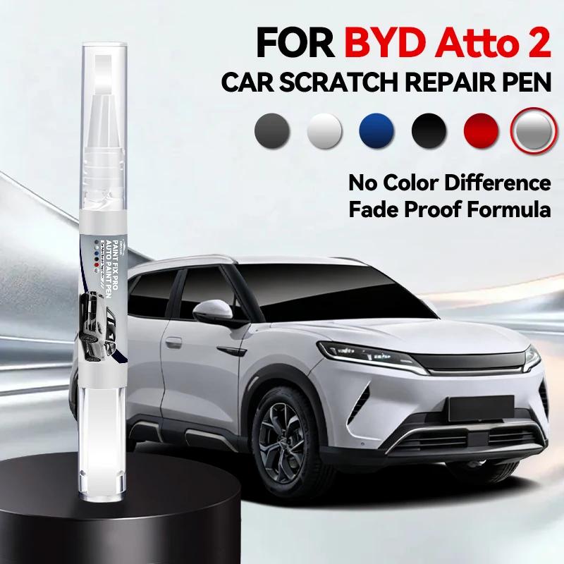 Auto Speziell für BYD ATTO 2 Autolack Reparaturstift Ausbesserungs Kratzerentferner DIY Autozubehör Weiß WAC Grün HCJ Grau Rosa 12
