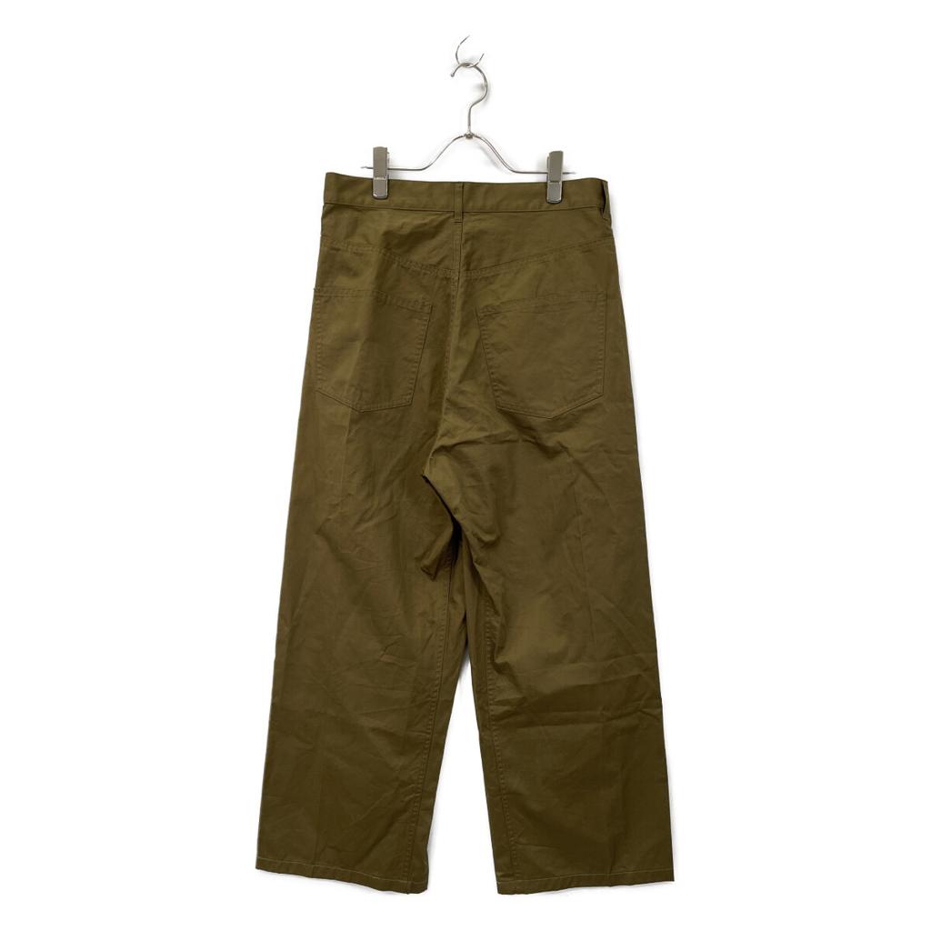 Conte 25Stainless Steel 8514-144-0030 Khaki Cotton X Linen Wrap Chino Tapered Wide Pants Bottoms 38 khakiUsed