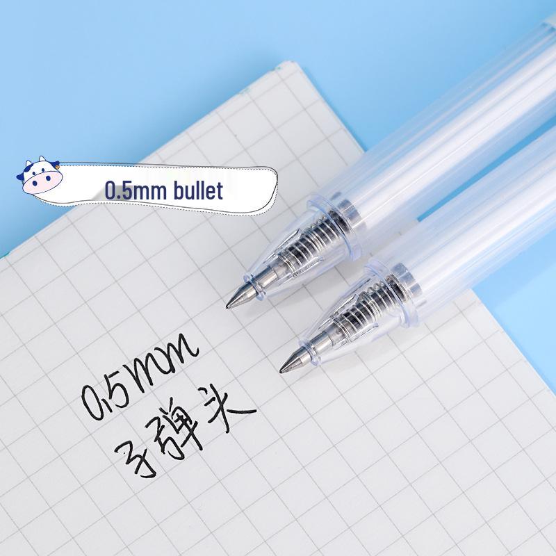 Cartoon Black Ink Gel Pen with 0.5mm Bullet Tip for Students