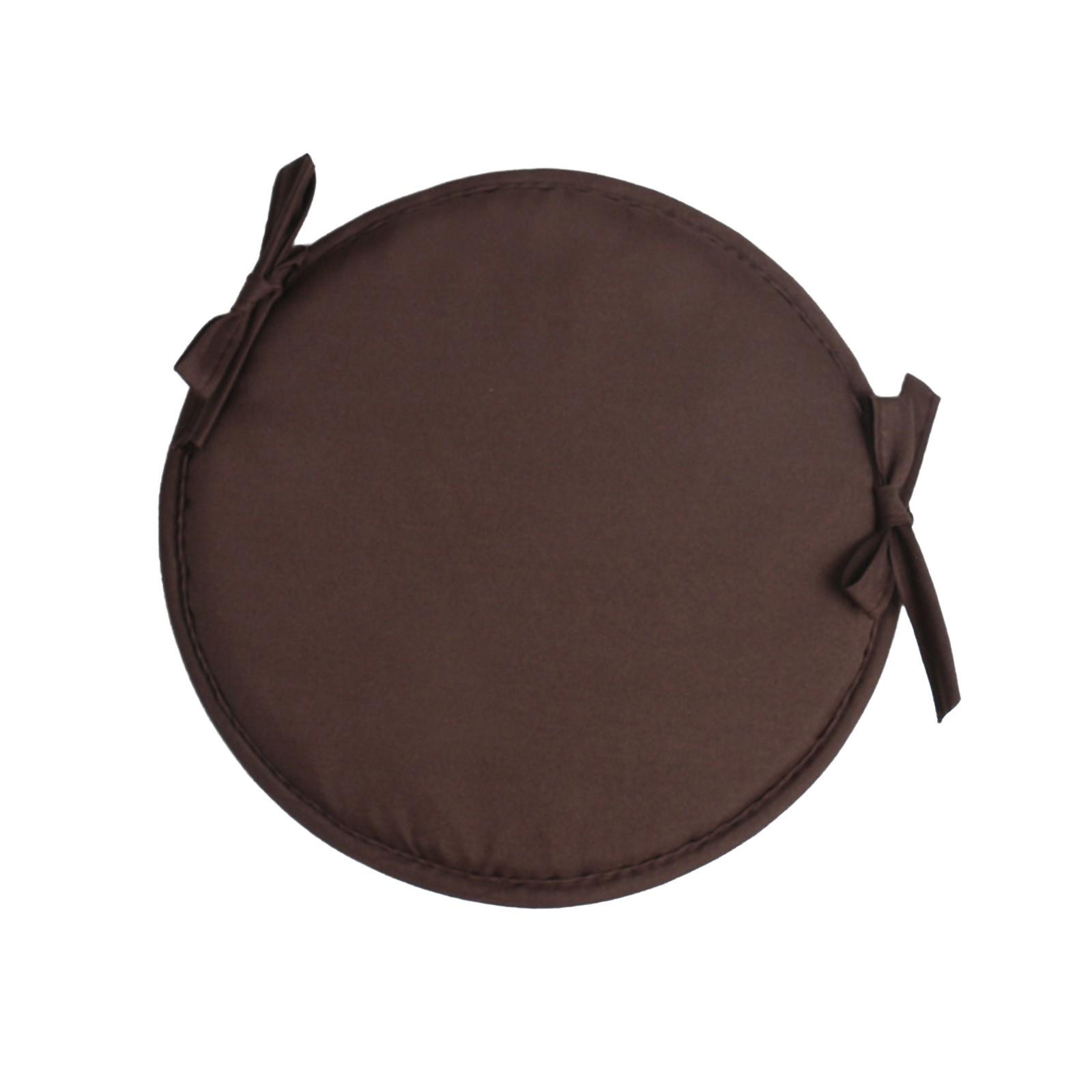 Solid Color Indoor Outdoor Round Chair Cushion Terrace Diameter 38 CM Yard Garden Garden Furniture Mat Resturant Decor Supplies Other кофейный 1590₽