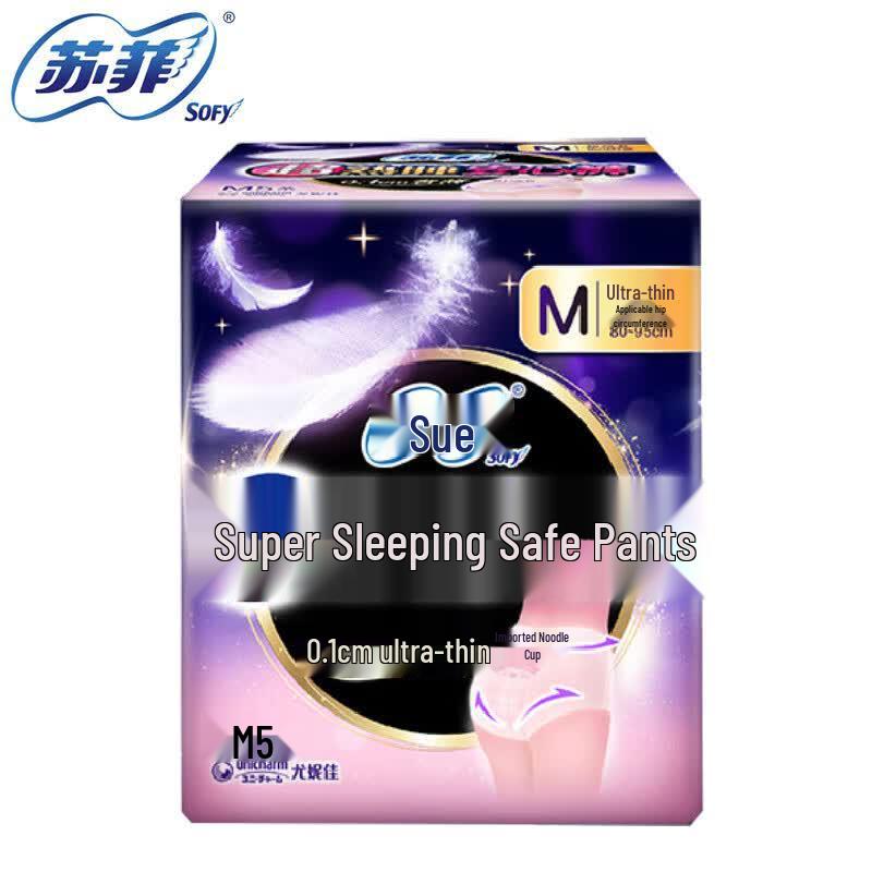 Sofy Overnight Secure Fit Period Pants M (Hip 80-95cm), 10 Count (2 Packs)