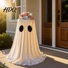 Halloween Dessert Station Ghost Candy Bowl Adjustable Height Large Holder Trick or Prop for Garden Treat Standing Storage Dish Porch Lawn