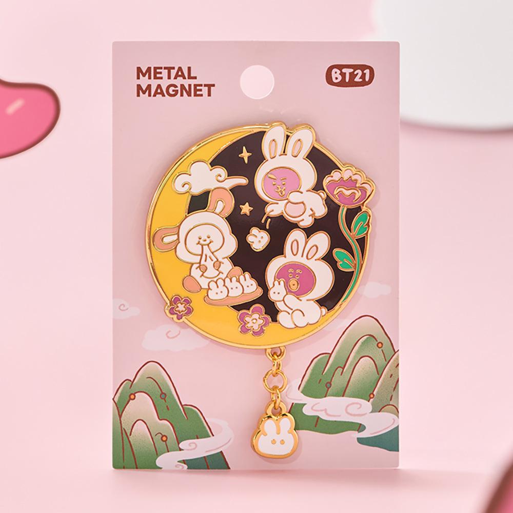 BT21 Cooky K-Bunny Metal Magnet Ver.2 Official Line Friends Collectible
