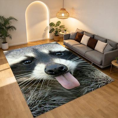 Raccoon Tongue Living Room Nonslip Area Rug Soft Carpet For Bedroom Game Playroom Sofa Office Home Decor Doormat Christmas Gift C9301954