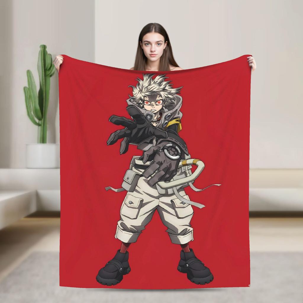 Gachiakuta Manga Rudo Decke Qualität Warm Weich Überwurfdecke Winter Flugzeugreise Wohnzimmer Lustige Tagesdecke