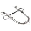 Stainless Steel Horse Pelham Bit Gnaw Resistant Ease of Control Jointed Mouth Pelham Bit for Horses