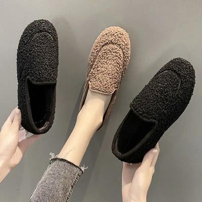 Pūkaini apavi sievietēm brīvā dabā Modes plakanie apavi Karstā izpārdošana Mīkstas, ērtas slīdēšanas kurpes, pastaigu apavi, sieviete Zapatos de mujer