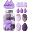 Makeup Sponge Set Blender Sponges 10 Pcs for Foundation Powder Liquid Professional Beauty Sponge Super Soft Facial Makeup Tools