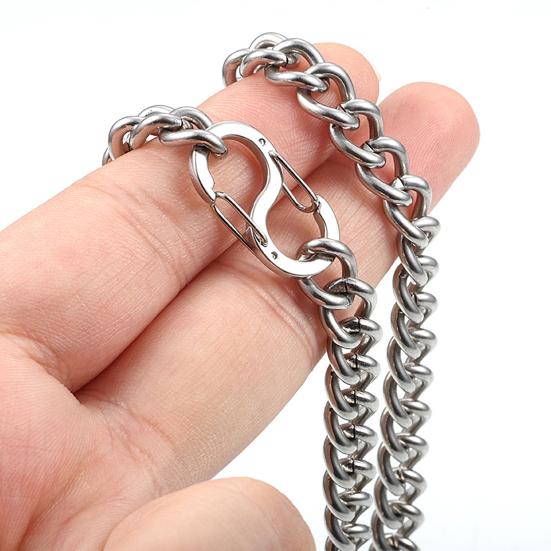 Nerezová přezka na náhrdelník Hák ve tvaru S Klipový konektor Řetízek na náramek DIY Klíčenka Šperky Kovová dvojitá karabina