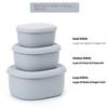 Food Safe Silicone Lunch Box with Sealed Lid 1/3Pcs 200/300/600ML Leak Proof Portable Container for Office Workers Travel