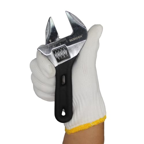 BOOSDEN Short Wide Adjustable Wrench, Pocket Monkey Wrench, Lightweight, Adjustable, Maximum Opening Width 38mm (160mm)