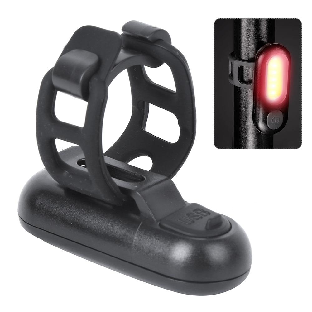 Bicycle Light LED Cycling Bike Light Rechargeable Tailight Warning Rear FlashlightRed and Blue Light