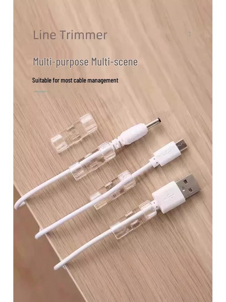 Self-Adhesive Cable Organizer: Punch-Free Wire Storage & Management Solution for Data and Network Cables