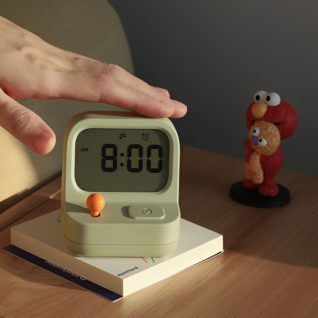 Smart Alarm Clock1pc Luminous Smart Electronic Gaming Console Alarm Clock Decorative Youngsters Creative Digital Student Learning Dormitory Wake up